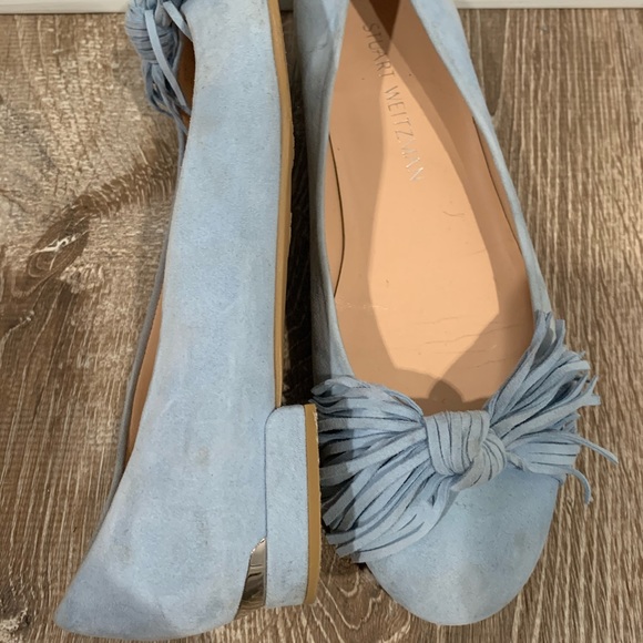 Stuart Weitzman Dusty Blue Flat - Picture 3 of 8
